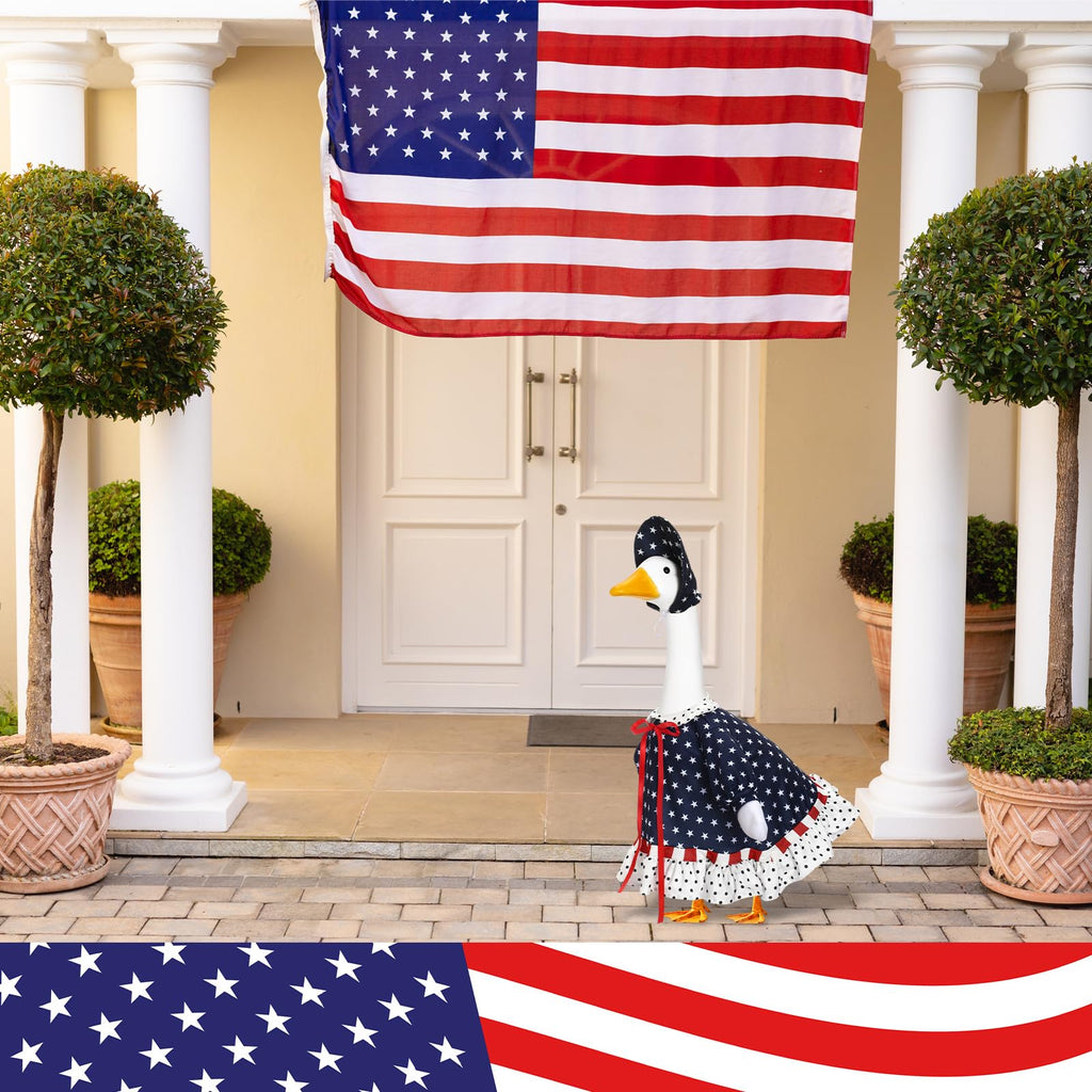 Yeyeplum Veterans Day Goose Outfits for 23'' American Flag Goose Clothes