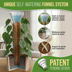 Organo Republic Moss Pole Monstera Plant Support Stakes - 2x26.4 or 48.7" Unique Self-Watering, Extendable Coco Coir Pole for Climbing Plant Supports for Potted Plants Indoor, Totem Pole for Pothos