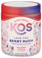 KOS Reds Superfood Powder for Antioxidants - USDA Certified Organic Beet Root, Goji Berries, Acai, Pomegranate, Coconut Water & Digestion Enzymes- Goji Berry Popsicle Flavor Juice Mix - 28 Servings
