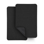 Bosap Bath Mat,Ultra Thin Bathroom Runner Rugs,Large Bath Mats for Bathroom,Quick Dry,Non-Slip,Machine Washable,Low Pile,Bath Rug,Shower Outside,Sink,Home Decor Accessories.Black,1'5"x2'3"(2 Pack)
