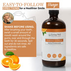 Living Well with Dr. Michelle Fresh Citrus Remineralizing Mouthwash | Hydroxyapatite & Colloidal Silver Formula | Alcohol-Free, Natural & Organic | Fluoride-Free Mouth Rinse