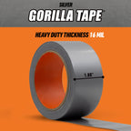 Gorilla Heavy Duty Duct Tape, Silver, 1.88 in x 10 yd, 1-Pack