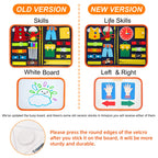 Freebear Busy Board Toddler Travel Toys Sensory Toys for Toddlers 1 2 3 4, Montessori Learning Toys for Toddlers Activities Board, Educational Toys for 3 4 Year Old Boys Girls Gift, Deluxe Classic