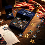 Yinkin 48 Pcs 4th of July Label Pins 250th Anniversary Enamel Pins Bulk American Patriotic Brooch Memorial Day Gift Independence Day Backpacks Clothes Bags Accessories(American Anniversary)