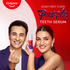 Colgate Visible White Purple Teeth Whitening Serum, 1.5oz/40ml – Mint & Yuzu Flavour, Instant Brightening Purple Serum for Whiter Smiles