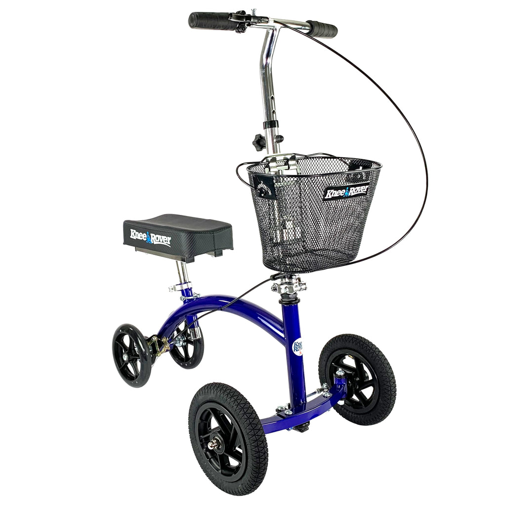 KneeRover Hybrid Knee Walker - All New Featuring KneeCycle Knee Scooter with All Terrain Front Axle Upgrade for Foot, Lower Leg or Ankle Injury