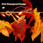 Fall Decorations for Home 9 FT Pre-lit Fall Garland with 50 LED Orange Lights, Auto Timer, 8 Lighting Modes, Waterproof Battery Operated Maple Leaf Garland for Fall Halloween Thanksgiving Decorarions