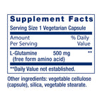 Life Extension L-Glutamine,500 mg L-glutamine,Amino Acid,Supports Muscle Health and Immune Health,Gluten-Free,Non-GMO,100 Vegetarian Capsules,(Pack of 2)