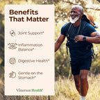 Turmeric Supplement w/Boswellia Serrata – Daily Support for Joint Health & Comfort – Organic Turmeric Curcumin Powder, Bioperine for Enhanced Absorption & Ginger – Boswellia Extract Capsules, 2 Pack