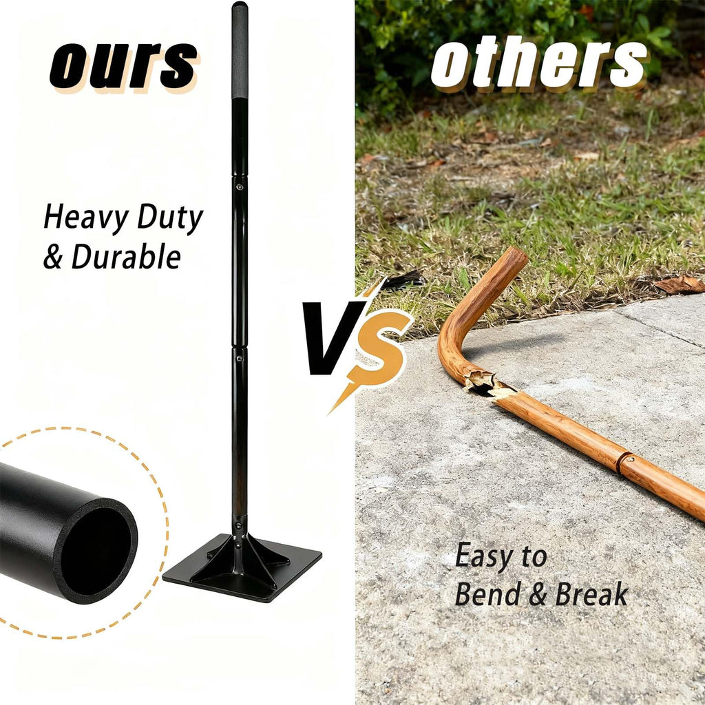 Steel Tamper Tool with 48 inch Handle，10''x10'' Hand Tamper