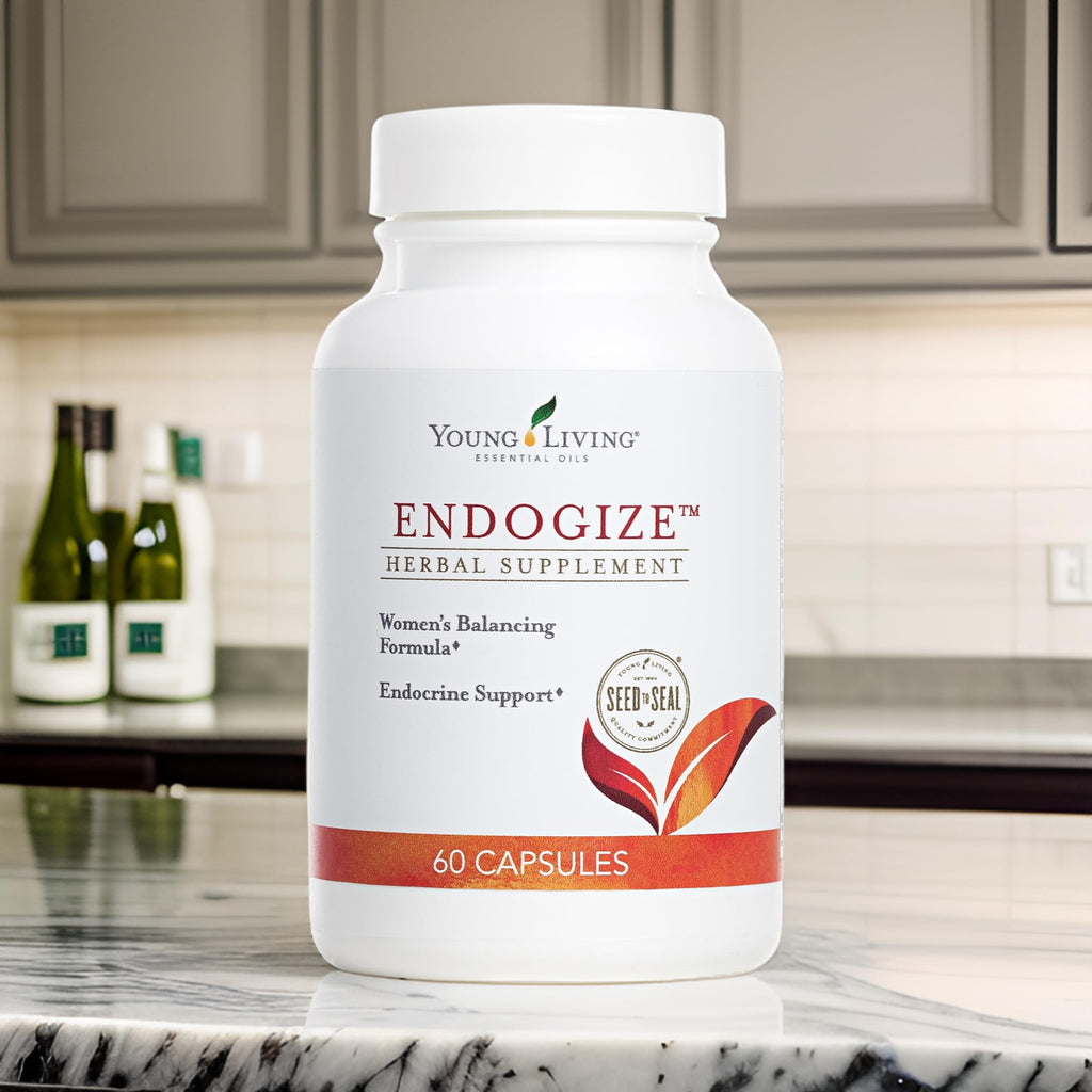 Young Living - EndoGize 60 Capsules | Hormonal Health & Endocrine System Support with Essential Oils | Daily Herbal Supplement for Women's Wellness & Balancing Formula