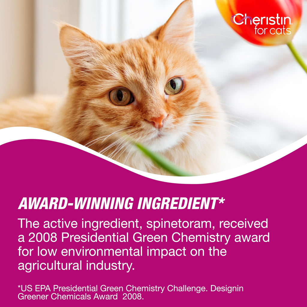 Cheristin Flea Treatment & Prevention for Cats Over 1.8 lbs, 1ct