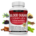 Blood Sugar Complex Supplement - Supports Healthy Blood Sugar Levels Already Within Normal Range All Natural with Cinnamon, Bitter Melon, Chromium, Mulberry, Alpha Lipoic Acid, Non-GMO, 60 Capsules