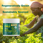 Kuli Kuli Organic Moringa Capsules 120 Count - Premium Moringa Leaf Powder Capsules - Nutrient-Dense Superfood for Energy, Vitality, and Wellness