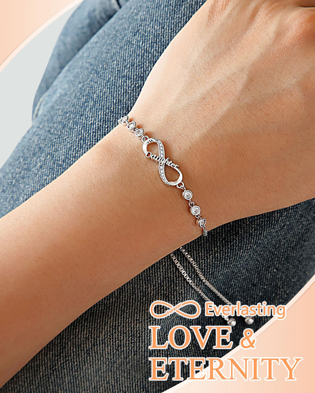 UNGENT THEM Daughter Birthday Gifts from Mom Mother Adult Daughter Bracelet