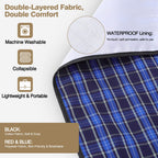 Roylvan Adult Bibs, 3 Pcs Washable Clothing Protector with Crumb Catcher for Eating, Reusable Waterproof Large Feeding Adult Bibs for Men Women Elderly Senior, Black/Red/Blue