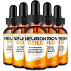 Neuron Gold Drops, Premium Neuron Gold for Neuropathy & Nerve Health Support Supplement Droppers - Maximum Strength, All Natural Ingredients, NeuronGold for Overall Health & Wellness Reviews (5 Pack)