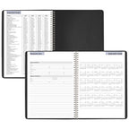 AT-A-GLANCE 2027 Appointment Book Planner, Weekly, 8" x 11", Quarter-Hourly, DayMinder, Black (G5200027)