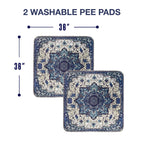 PUPIBOO Washable Pee Pads for Dogs and Cats - Super Absorbent Reusable Puppy Training Pads - 100% Waterproof, Leak-Proof & Non-Slip Whelping Pads for Pet Housebreaking