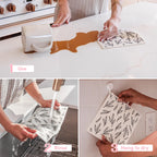 Papaya Reusable Paper Towels, Premium Swedish Dishcloths with Hook, Non-Scratch Reusable Paper Towel, 1 Sheet Replaces 17 Rolls - 2 Sheets, 1 Hook