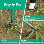 HUZSV Weed Puller Tool Gardening Hand Weeding Tool with Long Handle