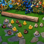 Memorywuu 72 Pcs Mini Horse Duck Bulk Tiny Bucking Bronco Duck Figurine Resin Pool Float Bath Decor Gift for Horse Racing Festival Basket Stuffers Table Party Decorations