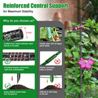 2 Pack Spiral Metal Garden Trellis for Climbing Plants Outdoor - 72" Large Heavy Duty Plant Support Tower with Center Pole, for Outdoor Garden, Raised Bed,Backyard,Container Gardening