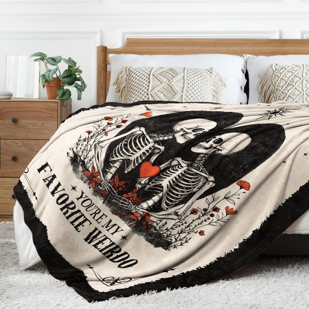 Gifts for Him Her, Anniversary Halloween Blanket for Women Men 60"X50"