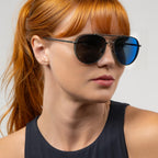 GUNNAR Sunglasses - Fallout Brotherhood of Steel Gunmetal Sun Lens - Blue Light Blocking For Outdoor Screen Viewing