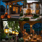Vicstone Upgraded E26 Dusk to Dawn Flame Light Bulbs for Halloween, 4 Modes
