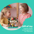 JOYIN Rock Painting Kit for Kids, Arts and Crafts for Girls & Boys Ages 6-12, DIY Supplies for Painting Rocks, Easter Craft Kits Art Set, Kids Birthday Christmas Presents, Family Indoor Activity