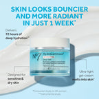 No7 HydraLuminous+ Hydrating Day Gel Moisturizer - Hyaluronic Acid and Vitamin B3 Niacinamide Face Moisturizer to Hydrate, Protect & Refresh Skin - Supports Skin Barrier Repair (1.69 Fl Oz)