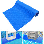 SKARUMMER Swimming Pool Ladder Mat - Protective Pool Ladder Pad Step Mat with Non-Slip Texture, Blue Medium Pool Step Mat, Pool Liner Protection Mat (30 X 36 inch)