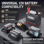 MOTOPOWER MP00205A 12V 800mA Automatic Battery Charger, Maintainer, Trickle and Desulfator