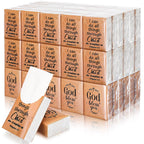 Ctosree 50 Pack Christian Pocket Tissues Bible Verse Travel Packs Bulk 500 Sheet Small Tissues Pocket Packs 3 Ply Mini Travel Size Individual Religious Party Favor