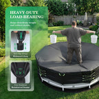 Uirway 600D Upgraded 12ft Round Pool Cover For Above Ground Pools, Solar Pool Cover Windproof Ratchet Locking System & Reflective Drawstring, heavy duty Pool Covers UV Protection, With Anti-Slip Strap