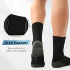 BAMBOO COOL Men's Crew Socks Athletic Cushioned Moisture Wicking 6 Pairs