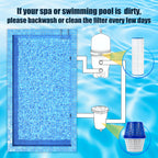 Pool Unit, for 7.5k-20k gallons Swimming Pools, Lasts up to 6 Months,Blue/White