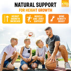 KTD BIOLABS Pack of 2 Height Growth Maximizer - Made in USA - Natural Height Increase Booster & Teen Vitamins - Pills to Grow Taller at Any Age - Bone Growth Supplement for Adults & Kids