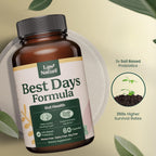 Best Days Formula | Advanced 5-in-1 Gut Support for Bloating, Gas & Irregularity | Soil-Based Probiotics + Prebiotics, L-Glutamine, Aloe Vera & More | 60 Capsules