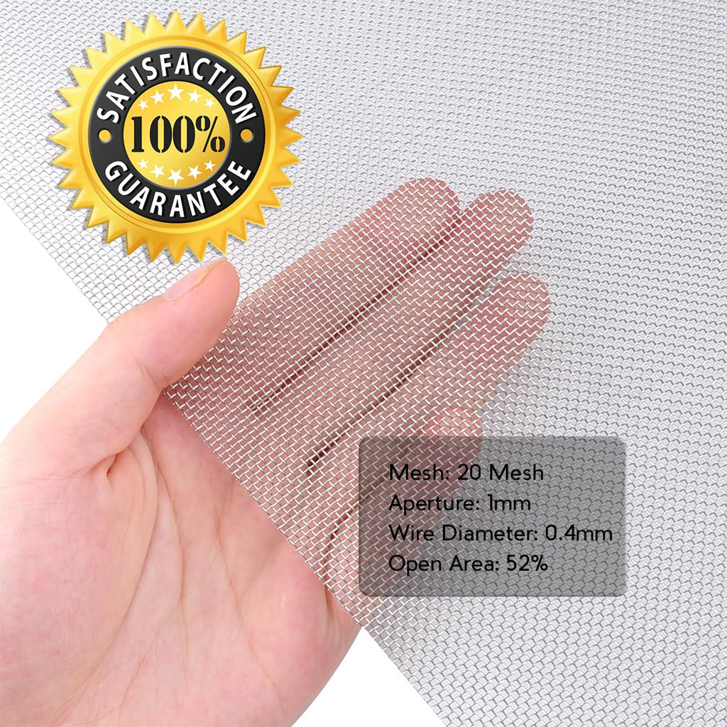 Valchoose 4PACK Stainless Steel Woven Wire Mesh Never Rust 11.8"X8.2"