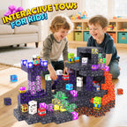 Magnetic Blocks - Mine Magnet World Building Toys for Kids Ages 4-6 6-8 8-12, STEM Magnetic Building Blocks Kids Sensory Toys Games, Gift for 3+ Year Old Boys and Girls