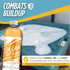 Oh Yuk Hot Tub Cleaner + 5 in 1 Weekly Hot Tub Care Combo, Hot Tub Chemicals, Hot Tub Jet Cleaner, Spa Chemicals for Hot Tub, Water Clarifier, Conditioner and Spa Treatment