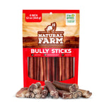 Natural Farm Bully Sticks for Small & Medium Dogs 6 Inch, 12 oz Bulk