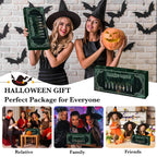 NURADA Floating Candles with Wand Remote Timer - Magic LED Hanging Flameless Taper Candles Flickering Battery Operated for Halloween Birthday Theme Party Holiday Home Window Decor - Black 12 Pack