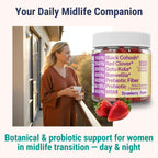 Boswellia Serrata Black Cohosh Gotu Kola Red Clover Extract Complex Gummies w. Probiotic Fiber (Chicory Root Inulin) MSM Methylsulfonylmethane, Supplement Alt for Organic Powder Capsules Tincture