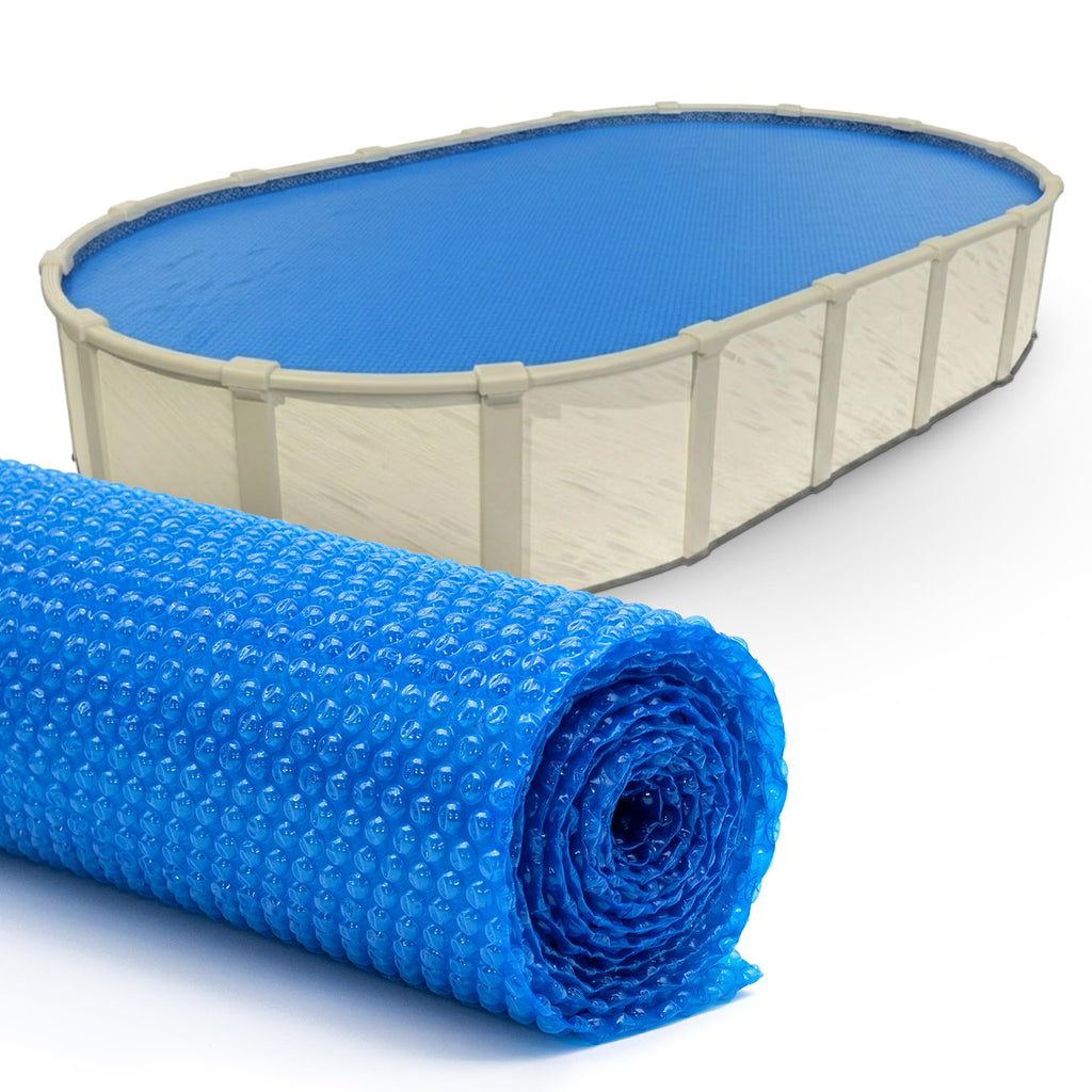 Sun2Solar Blue 12 ft x 20 ft Oval Pool Solar Cover | 8 Mil | Heat Retaining Blanket for Inground and Above Ground Swimming Pools | Harness The Sun's Energy to Heat Pool | Bubble Heating Blankets
