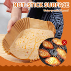 Air Fryer Disposable Paper Liner Square 9 Inch, 100PCS Large Paper Liners for 6-10QT Air fryer, Non-stick Parchment Paper for Frying, Steamer, Baking, Microwave Etc
