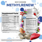 Clean Nutra TMG Supplements 1000mg | Methylated Multivitamin for Women Men | Taurine B6 Vitamins B12 D3 K2 Trimethylglycine Magnesium Methylfolate Milk Thistle NAC COQ10 B Supplement Complex Capsules