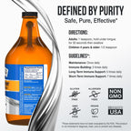 Sovereign Silver Immune Support - Colloidal Silver, Bio-Active Silver Hydrosol, 10 ppm, Liquid Twist Top, 64 Fl Oz, (1,892 mL)